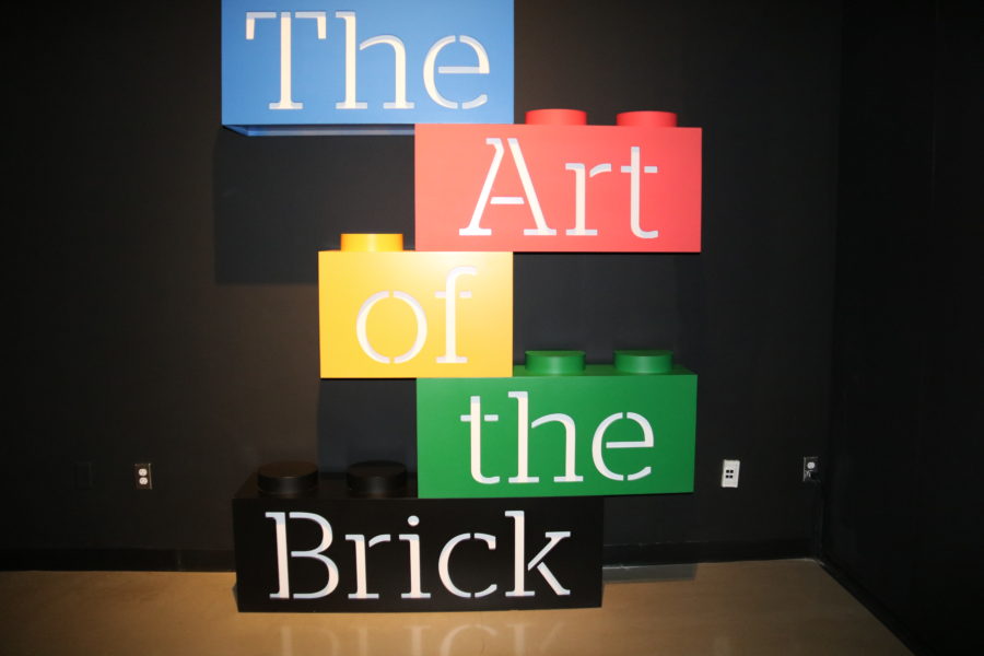 The entry to the special exhibit, the Art of the Brick Canada Science and Technology Museum