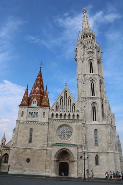 image of best Budapest activities white exterior of matthias church budapest