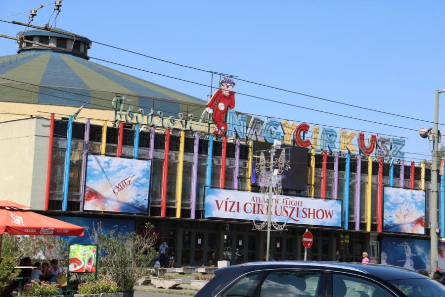 image of the outside of the Budapest Circus great for visiting Budapest with kids