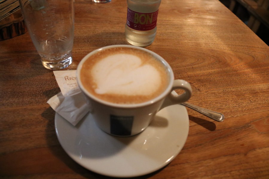 image of cappuccino with heart shaped foam