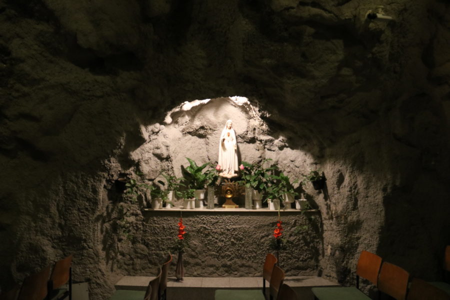 image of alter in cave church