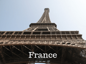 image of Eiffel Tower stating France