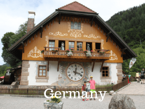 image of giant cuckoo clock stating Germany