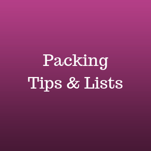 image states Packing Tips and Lists