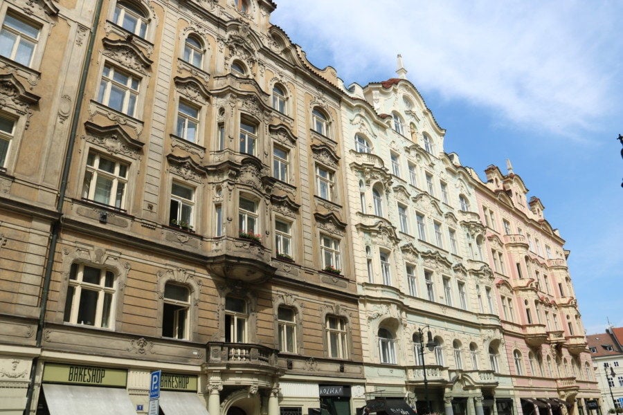 image of large communist type building during 3 days in Prague