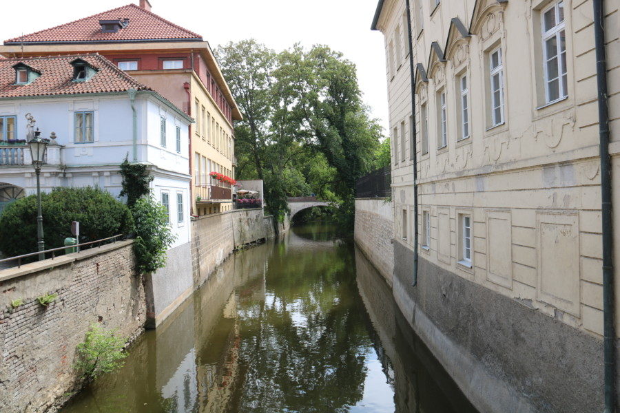 image of canal on kampa island during 3 days in Prague