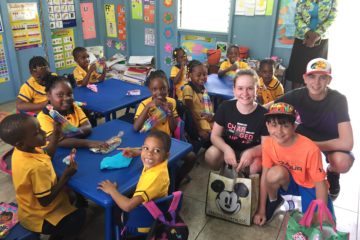 image of children at visit to school Jamaica Caribbean