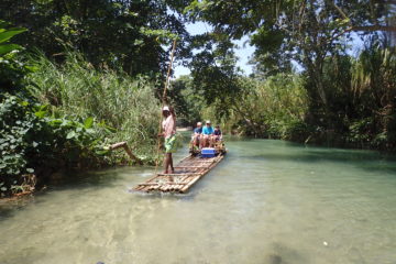 our captain Noel rafting down the white river Jamaica things to do