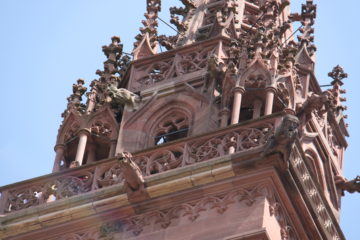red steeple of Basel Munster