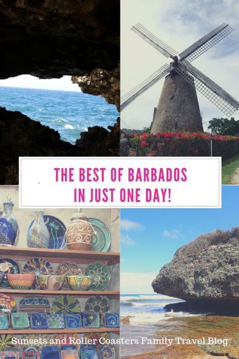 The best way to experience Barbados is to travel around the island and see everything this incredible country has to offer. See the crashing waves and incredible rock formations, meet wonderful artisans , stop at one of the oldest sugar mill in the Caribbean, taste Bajan rum, and explore incredible caves. Whether you're visiting from the Barbados cruise port or staying longer, this is one Barbados excursion you have to take! #barbados #barbadostravel #travelwithkids #explorebarbados