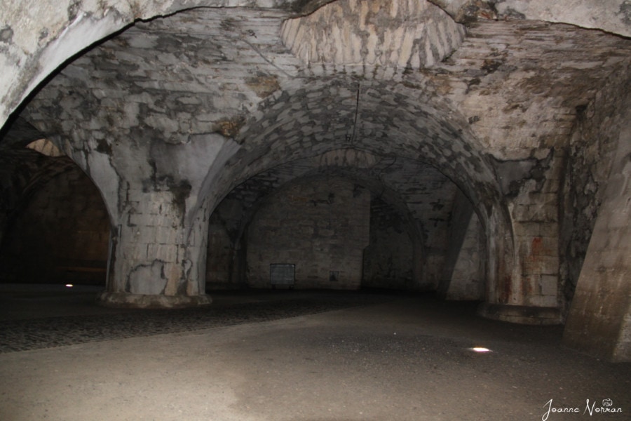 large stone cave like room