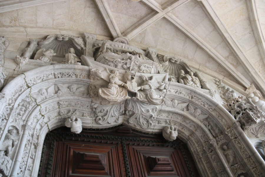white marble lacy carvings visible during a day in Belem