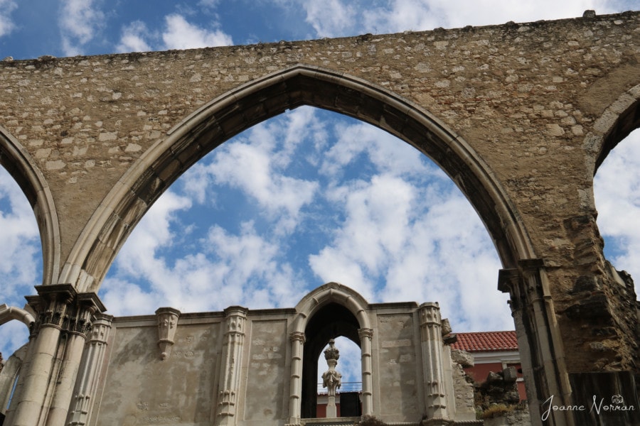 stone archway showing sky beyond and above