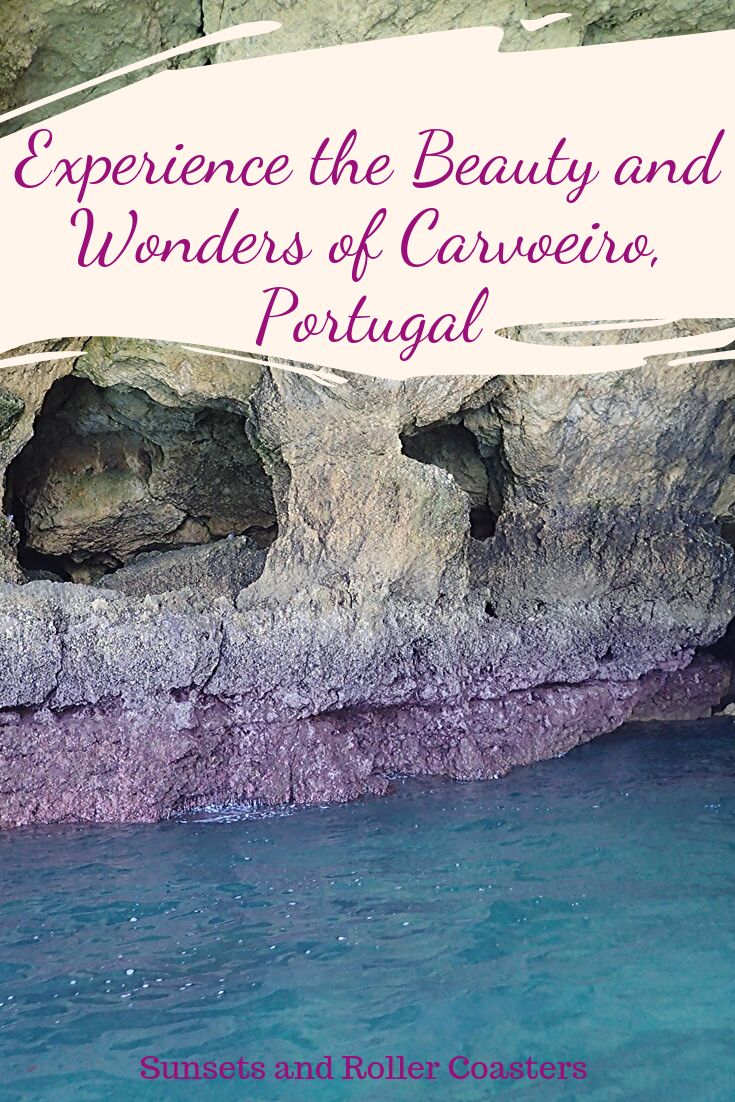 Carvoeiro Algarve is perfect location for teens and tweens! Filled with fun and adventure this village in the south of Portugal has something for everyone in the family ~ Just a few of the amazing things to do in Carvoeiro include exploring and enjoying incredible rock formations, beautiful beaches, exciting boat tours, mysterious caves, great food and so much more!! #portugal #algarve #carvoeiro #travelwithkids #teentravel #europetravel #familytravel 