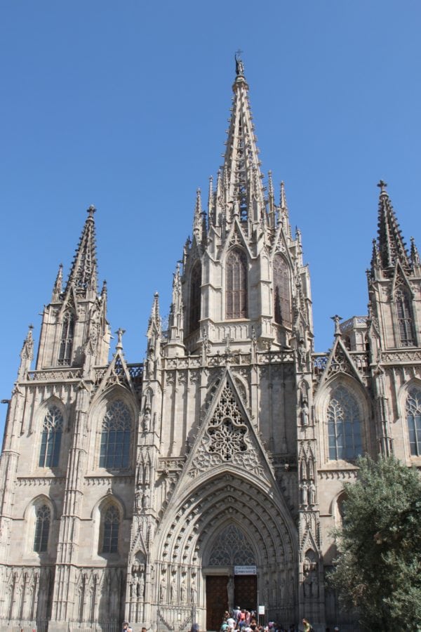 Barcelona Cathedral during 3 days in Barcelona with kids