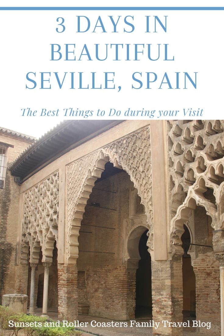 Seville is one of the most amazing destinations in Spain. We have the perfect 3 days in Seville itinerary for you! You'll get to experience the Royal Alcazar, Seville Cathedral, Flamenco, Tapas and so much more!! Whether you're in Seville with kids or without, you'll be able to enjoy everything Seville has to offer! #seville #spain #familytravel #travel #spaintravel #visitseville