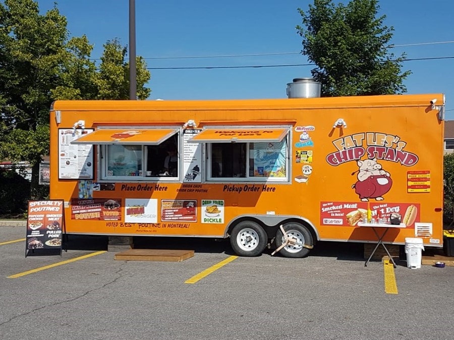 orange food truck with two open windows so good during Ottawa summer