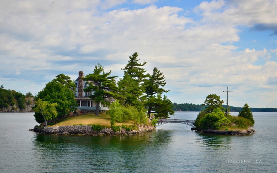small island with house on it Thousand Islands Weekend Getaways Ontario 