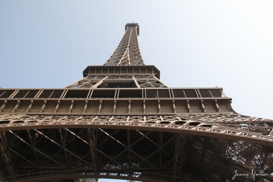 broad view of eiffel tower base