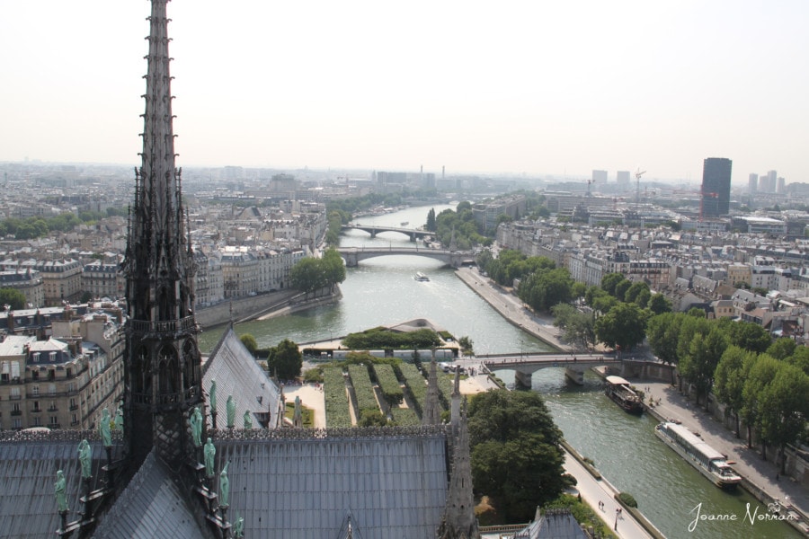 aerial view of bridges of Paris crossing Seine Paris holidays