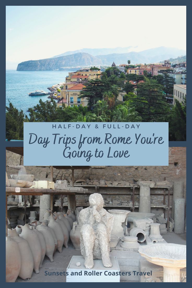 Rome is amazing but even on your first visit, you need to explore outside the Eternal City. A day trip from Rome can be cultural, historic or even relaxing. The choice is yours! Visit the incredible remains of Pompeii or Herculaneum, wander the Amalfi Coast, hop on a train to Florence or Bologna .... there are so many options!! #rome #italy #travel #rometravel #visititaly #romedaytrips #italytravel #pompeii #ancientrome #herculaneum #amalficoast #florence #orvieto #tivoli #europetravel