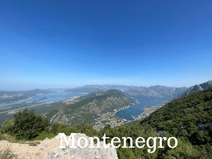 overlooking the bay of kotor Montenegro family travel