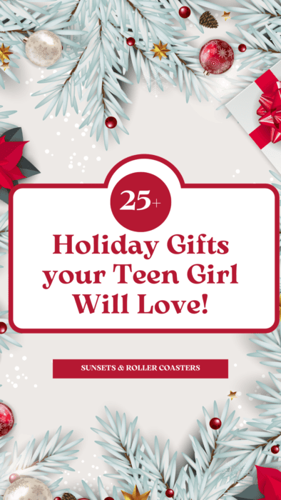 Our holiday guide includes 25+ gift ideas that your teen girls are going to love! These awesome holiday gifts will be all your teen girl talks about over the holidays. #teengirlgifts #christmasshopping #giftideas #blackfriday2023