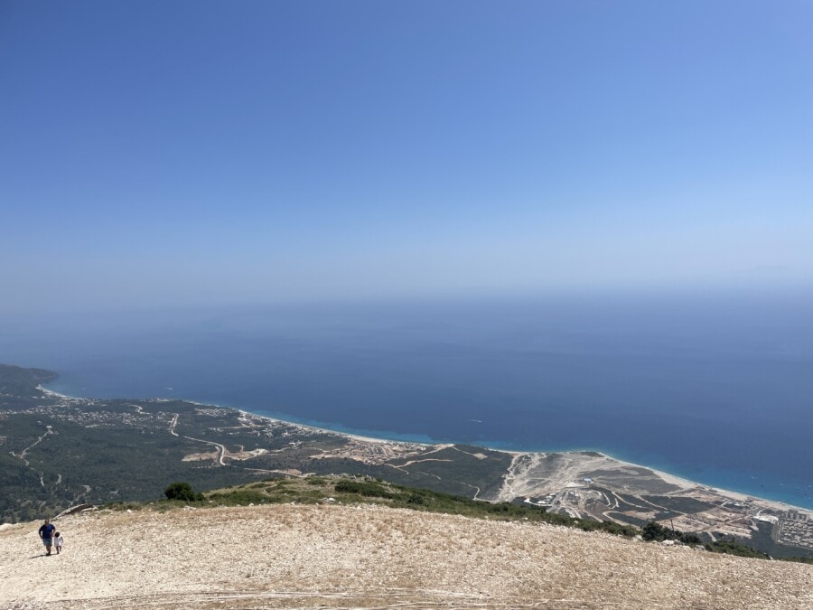 overlooking the coastline Albania travel itinerary