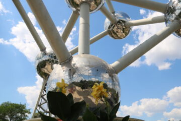 Atomium in Brussels Belgium front page